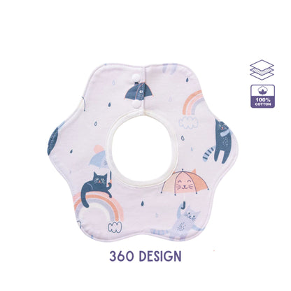 Juliebean Baby 360 Design Cotton Bib
