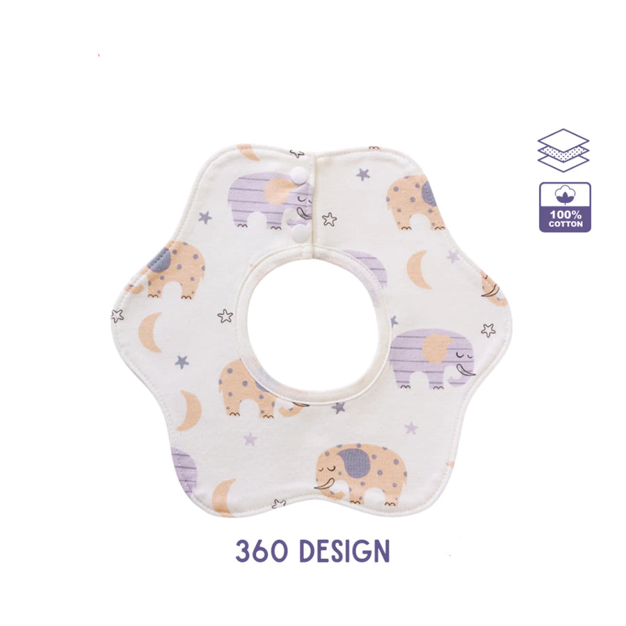 Juliebean Baby 360 Design Cotton Bib