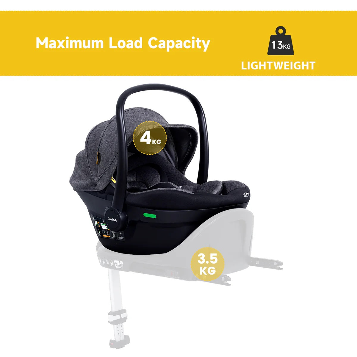 Jovikids Aria R129 Infant Carrier Car Seat（40-87cm）