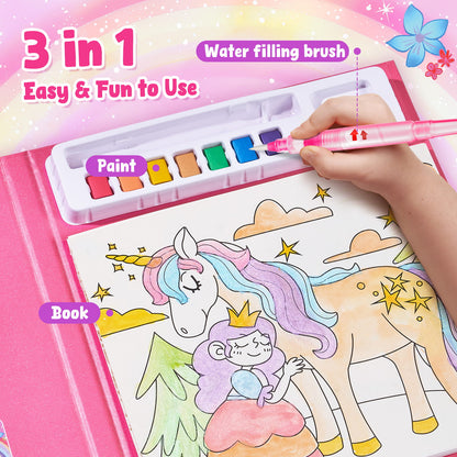 Joycat Watercolor Painting - Unicorn