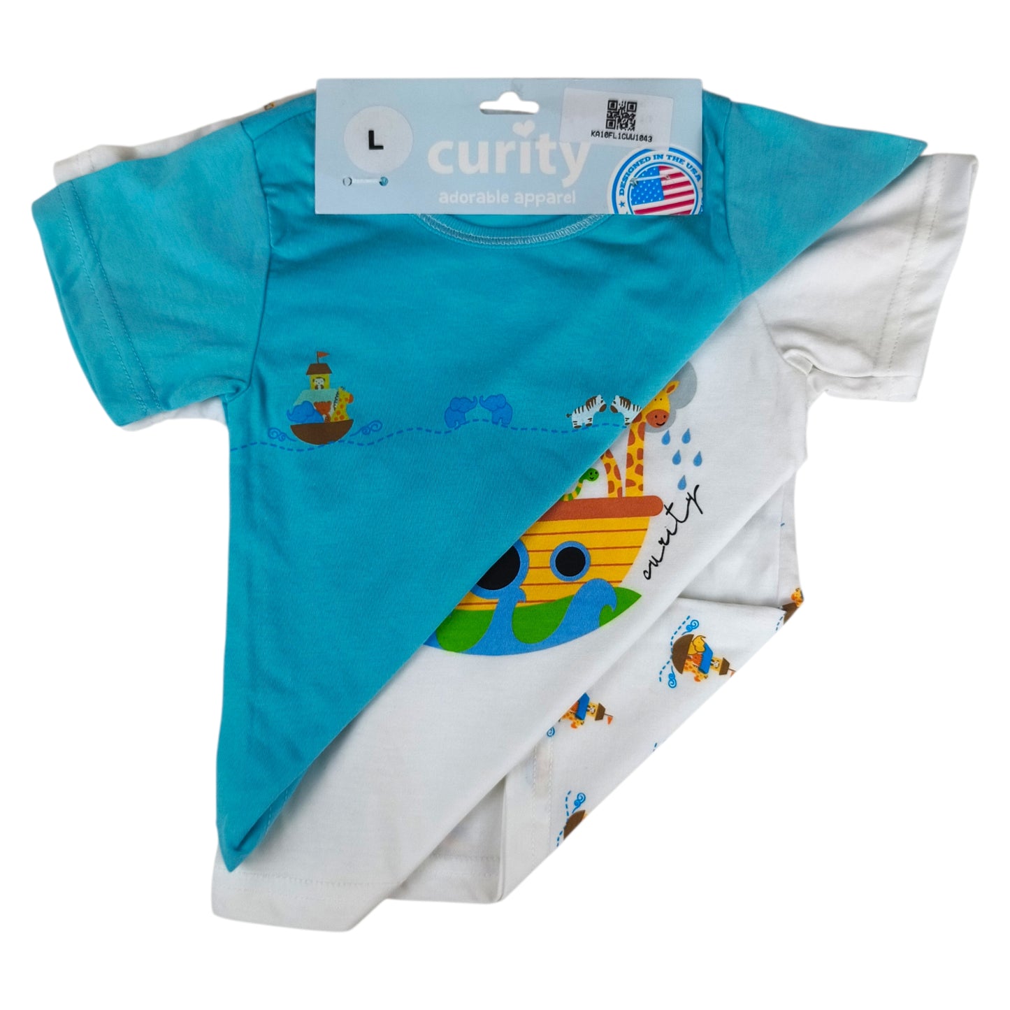 Curity Infant Short-Sleeve Shirt Set of 3