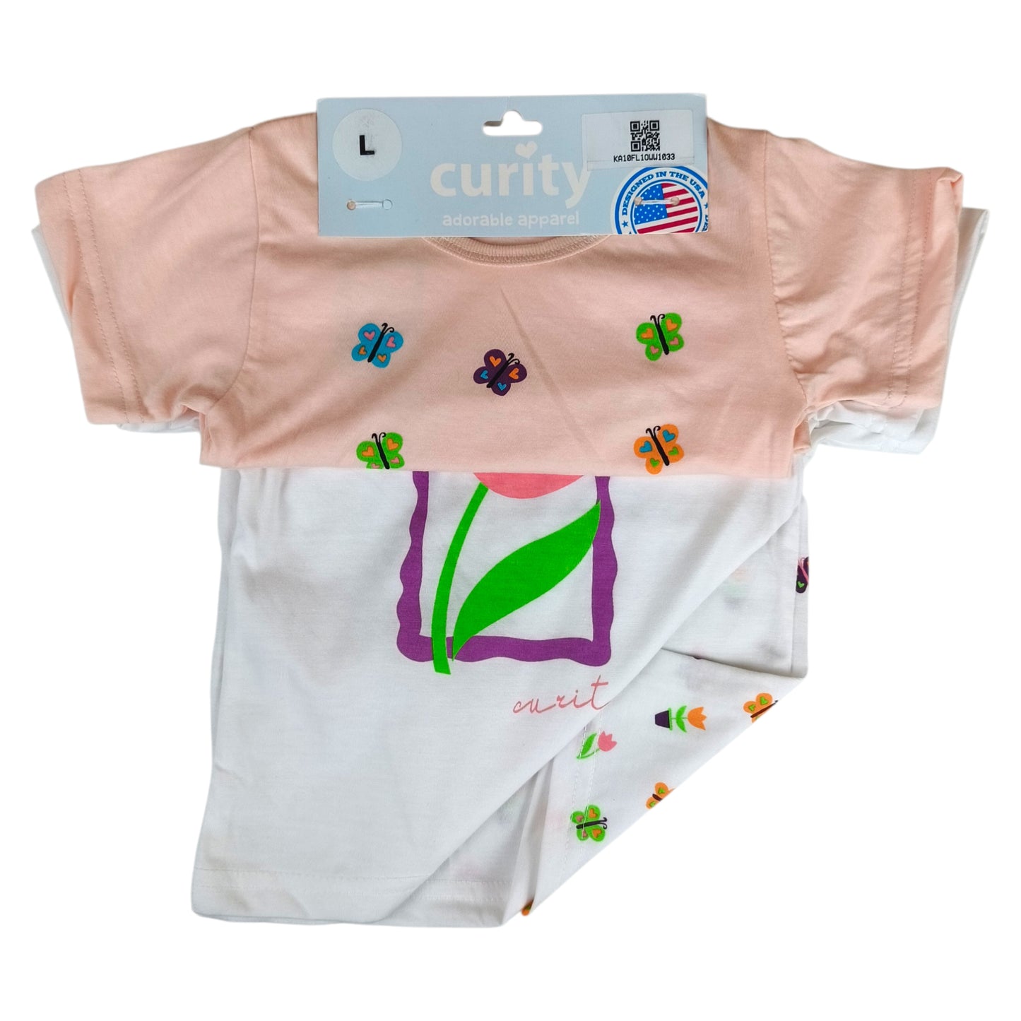 Curity Infant Short-Sleeve Shirt Set of 3