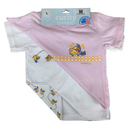 Curity Infant Short-Sleeve Shirt Set of 3