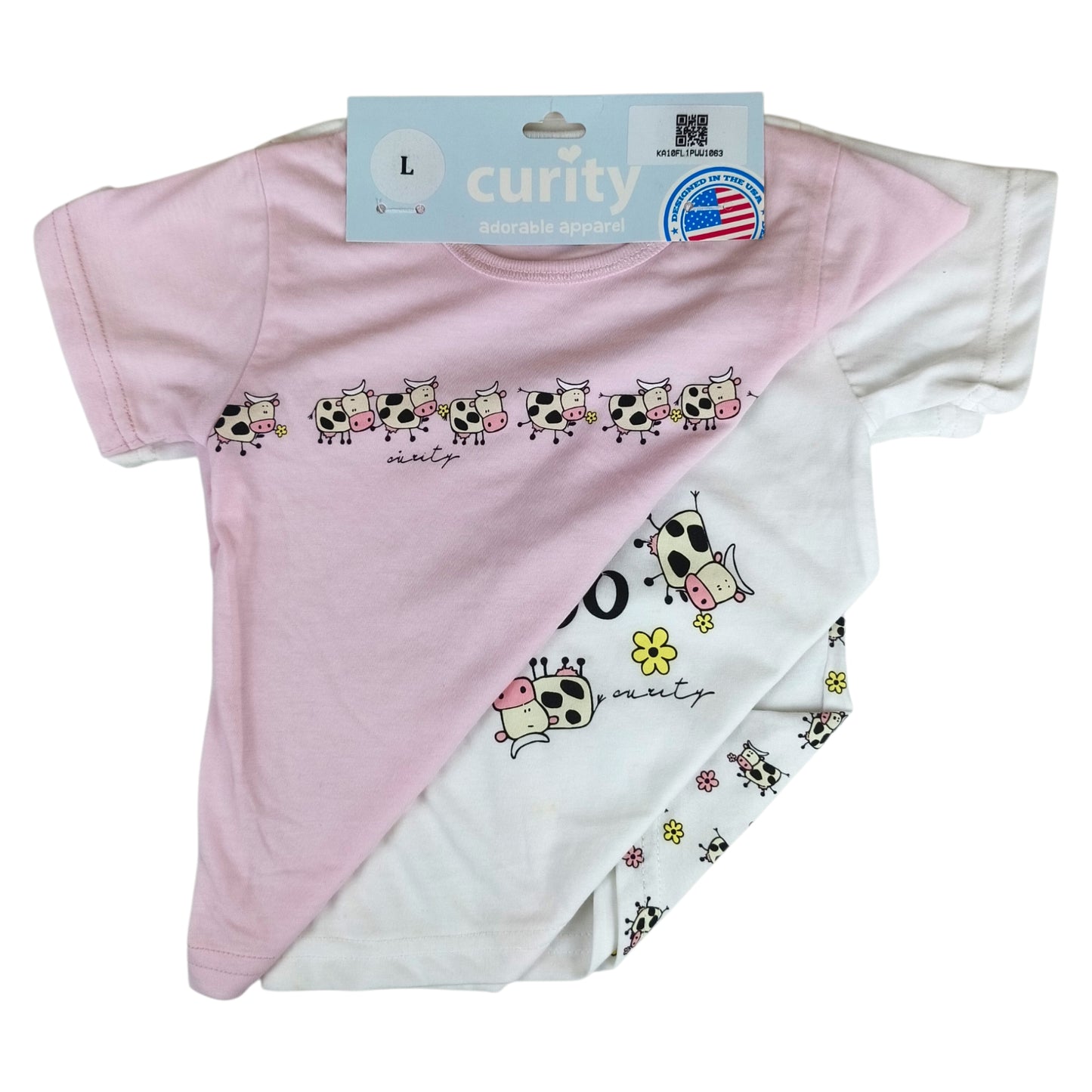 Curity Infant Short-Sleeve Shirt Set of 3