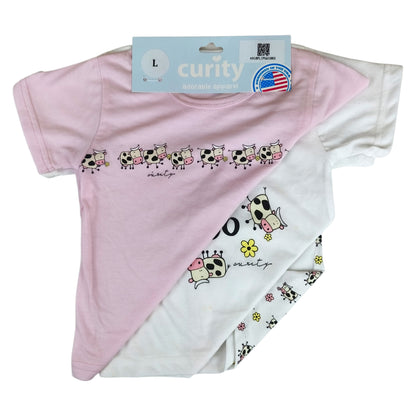 Curity Infant Short-Sleeve Shirt Set of 3