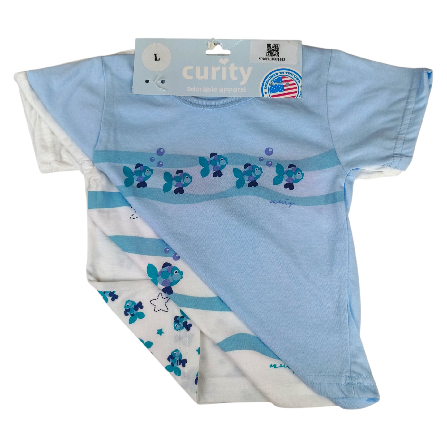 Curity Infant Short-Sleeve Shirt Set of 3