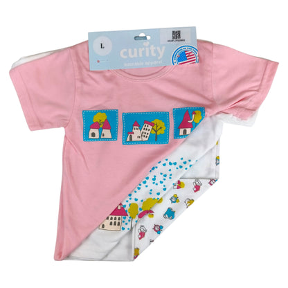 Curity Infant Short-Sleeve Shirt Set of 3