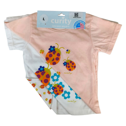 Curity Infant Short-Sleeve Shirt Set of 3