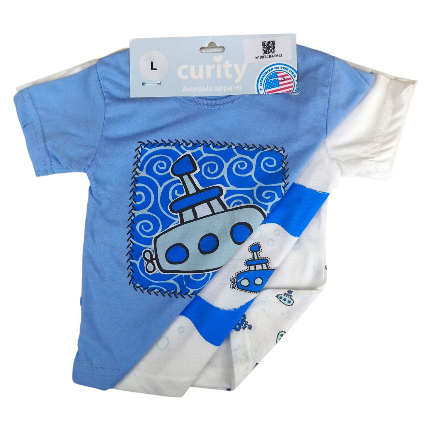 Curity Infant Short-Sleeve Shirt Set of 3