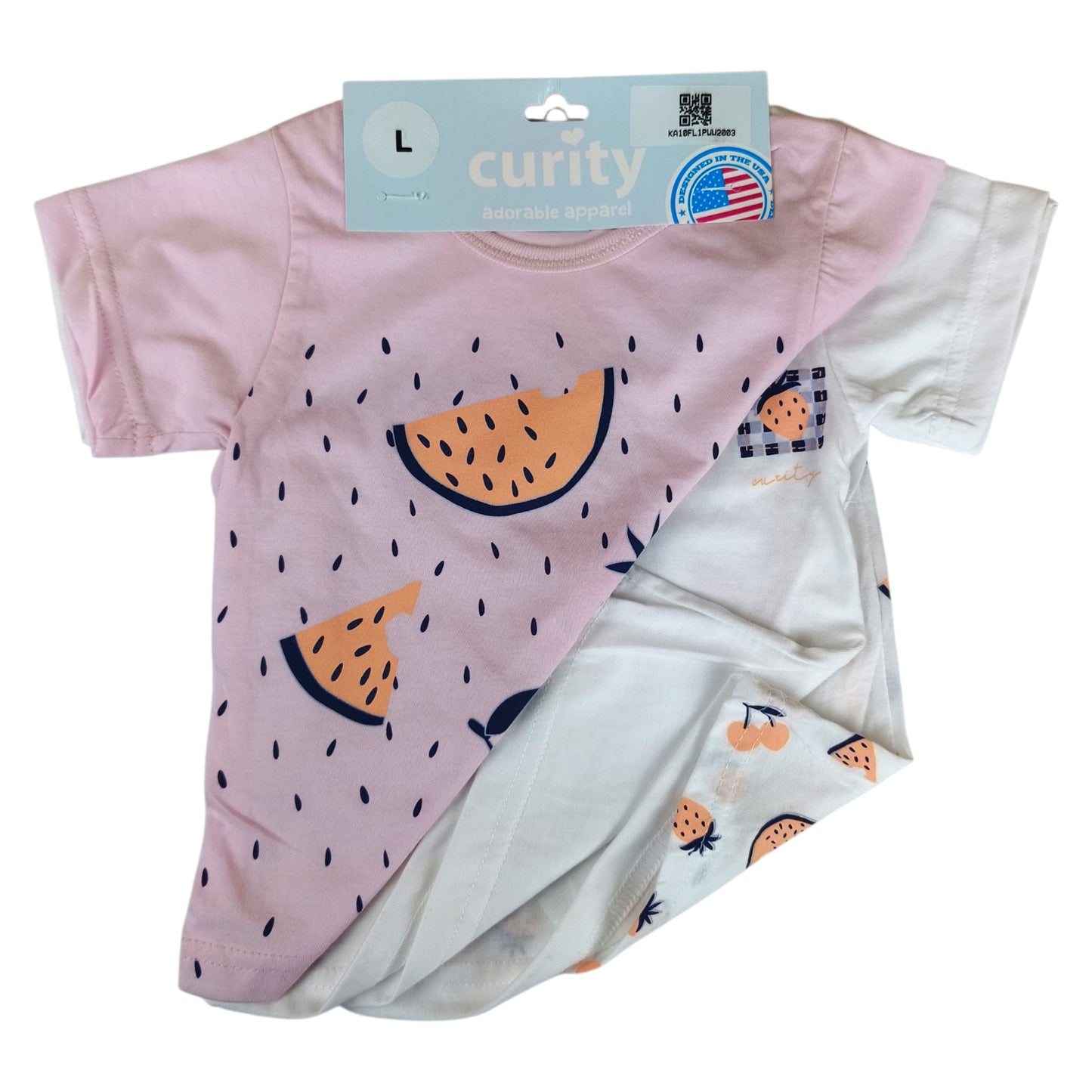 Curity Infant Short-Sleeve Shirt Set of 3