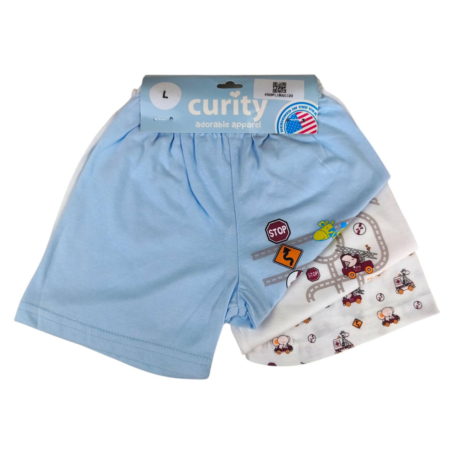 Curity Infant Shorts Set of 3