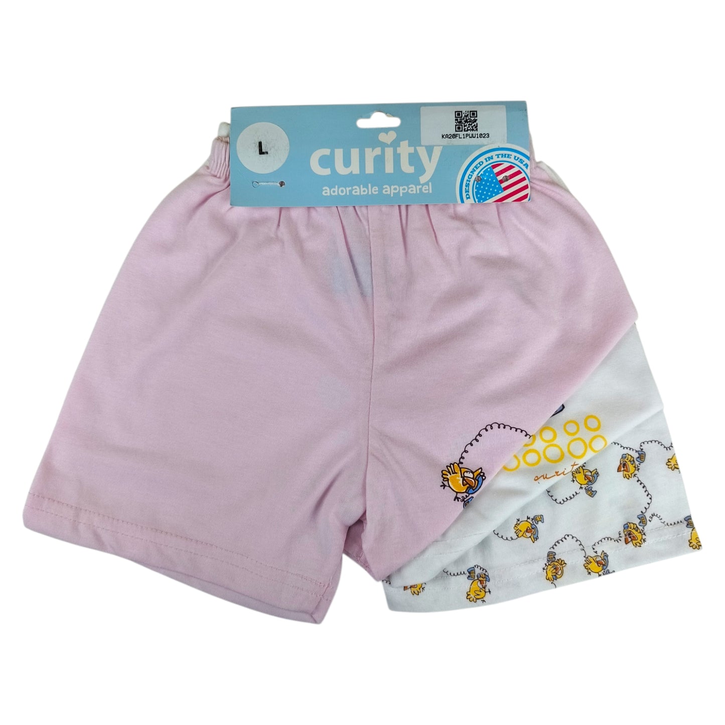 Curity Infant Shorts Set of 3