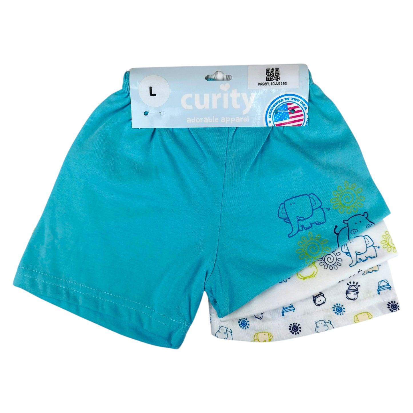 Curity Infant Shorts Set of 3