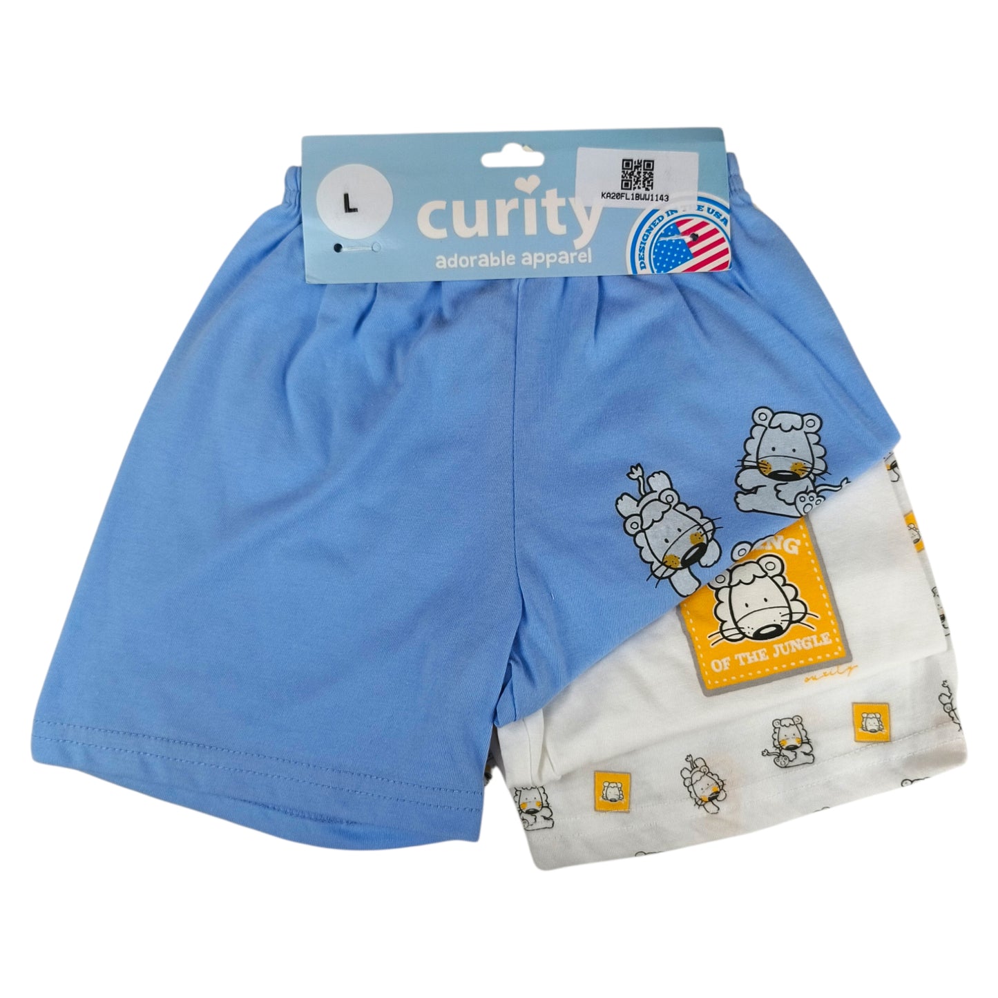 Curity Infant Shorts Set of 3