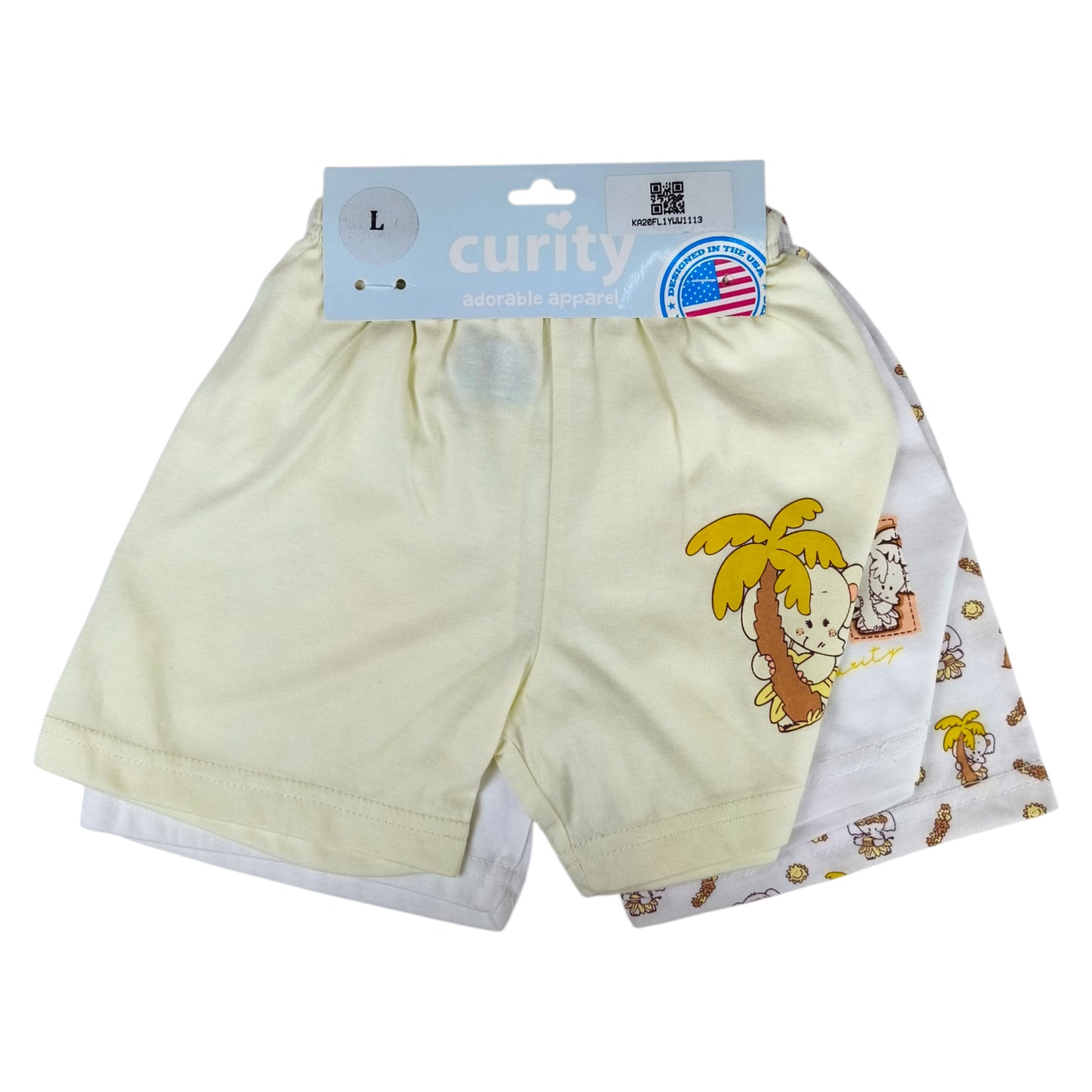 Curity Infant Shorts Set of 3