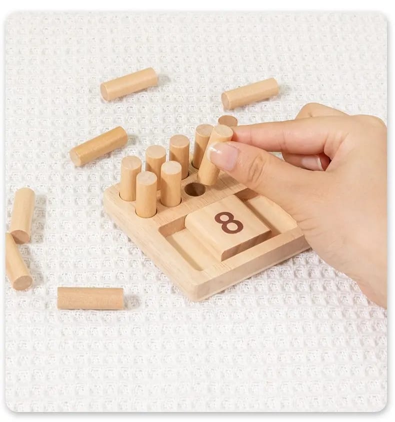 The Kiddie Concept Counting Pegs Math Toy Set