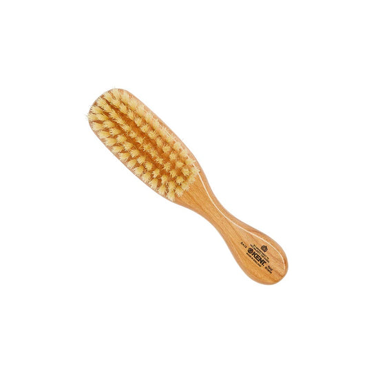 Kent Finest Soft Pure White Bristle Cherrywood Baby Brush