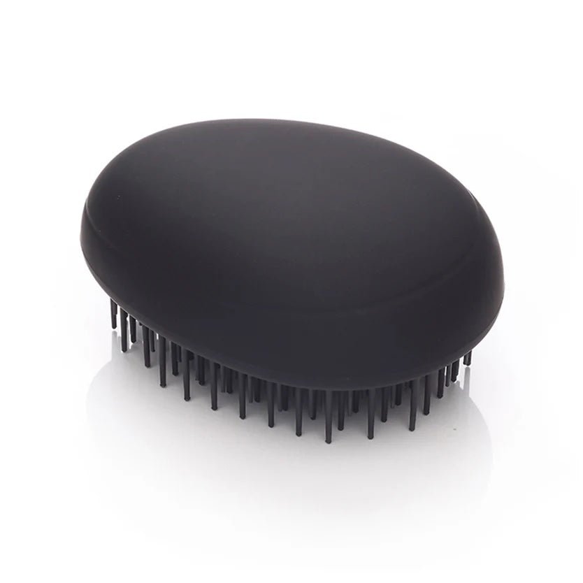 Kent Pebble Detangling Brush in Matt Black