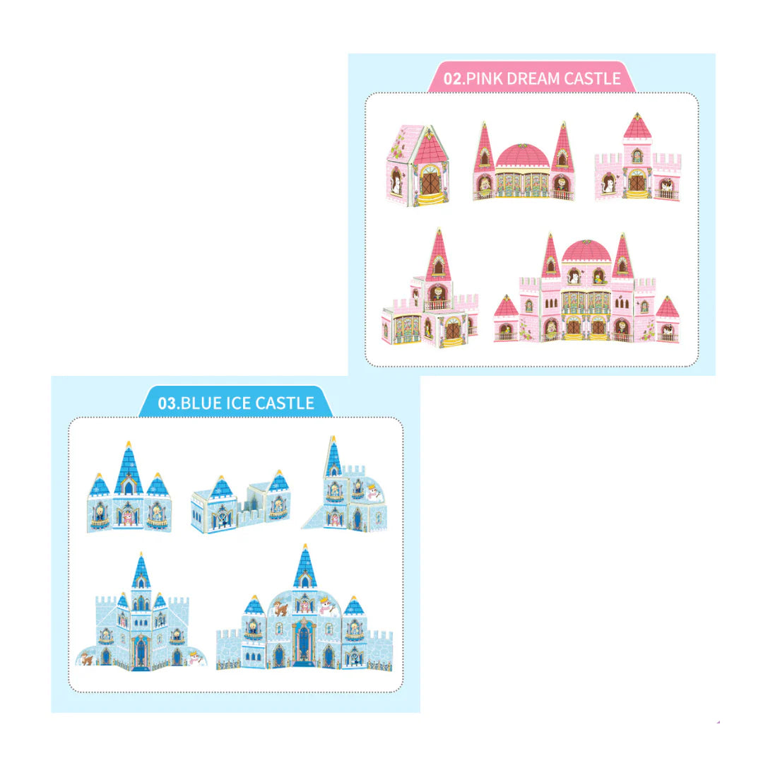 Kiddora Kedo 2in1 Magic Write Castle Magnetic Tiles (65 pcs)