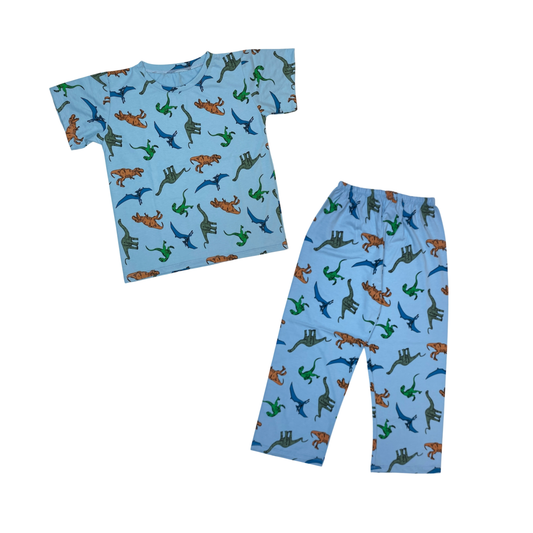 Kids Match PJs - Dinos (Blue)