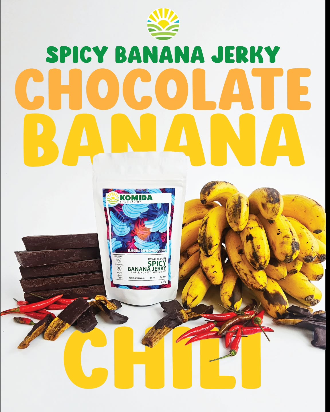 Komida Foods Spicy Banana Jerky