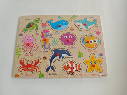 The Kiddie Concept Wooden Educational Puzzle