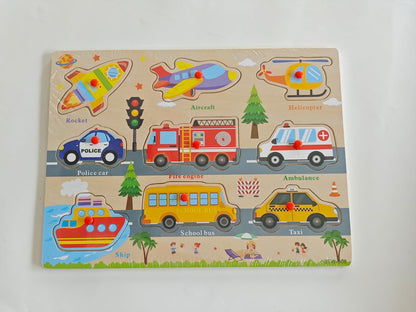 The Kiddie Concept Wooden Educational Puzzle