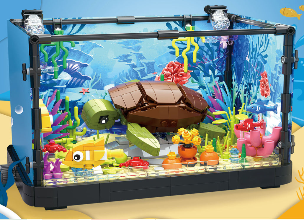 Kiddora Atlantis World Aquaria: Sea Turtle Bricks – The Parenting Emporium