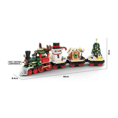 Christmas Train Building Blocks Set