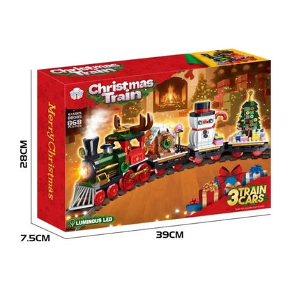 Christmas Train Building Blocks Set