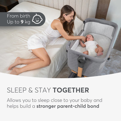 Kikkaboo 2in1 Bedside Crib and High Chair