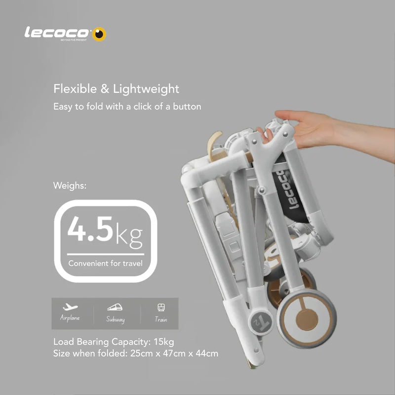 Lecoco T2 Foldable Baby Stroller