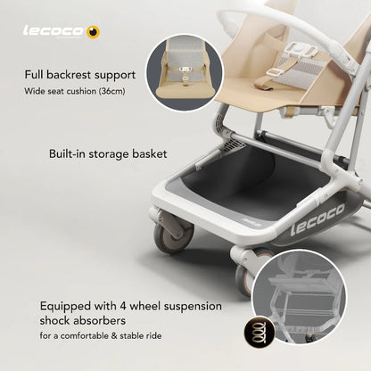 Lecoco T2 Foldable Baby Stroller