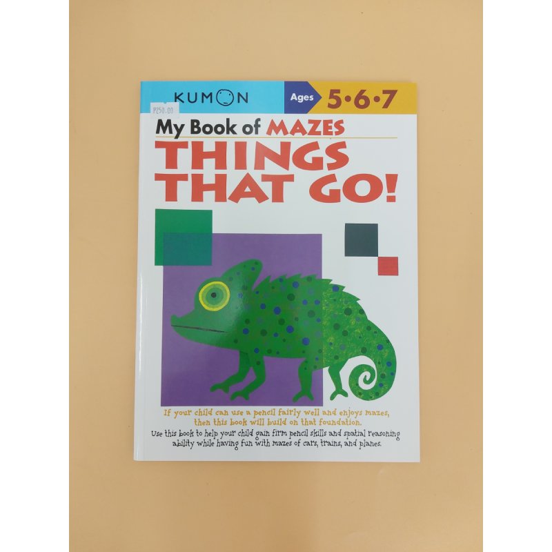 Little Fat Hugs Kumon My Book of Mazes - Things That Go