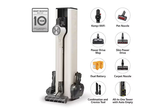 LG 0.44L (x2.4L) Cordless Stick Vacuum with All-in-One Tower™ A9T-ULTRA (Pre-order)