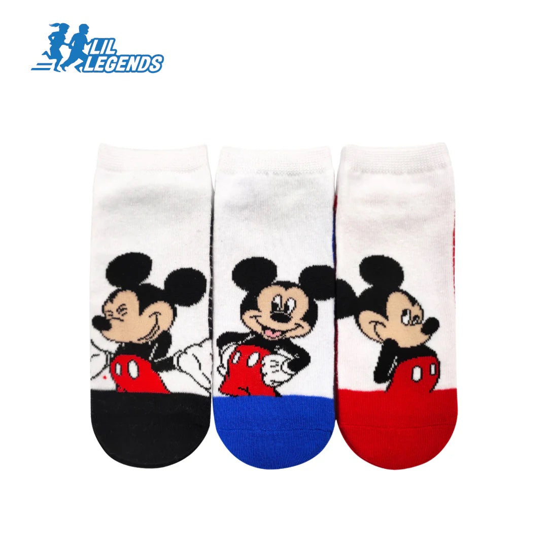 Lil Legends Disney & Marvel Sneaker Socks (3-Pair Pack)