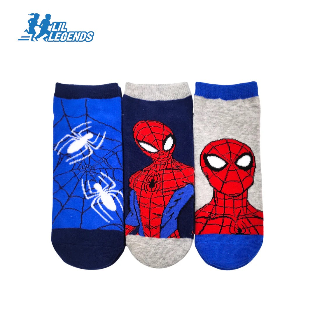 Lil Legends Disney & Marvel Sneaker Socks (3-Pair Pack)