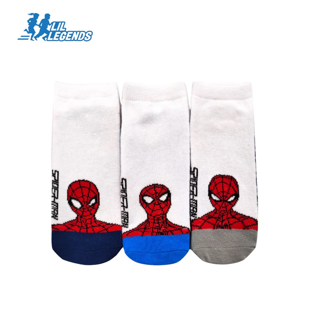 Lil Legends Disney & Marvel Sneaker Socks (3-Pair Pack)