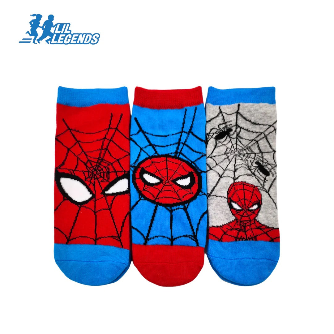 Lil Legends Disney & Marvel Sneaker Socks (3-Pair Pack)