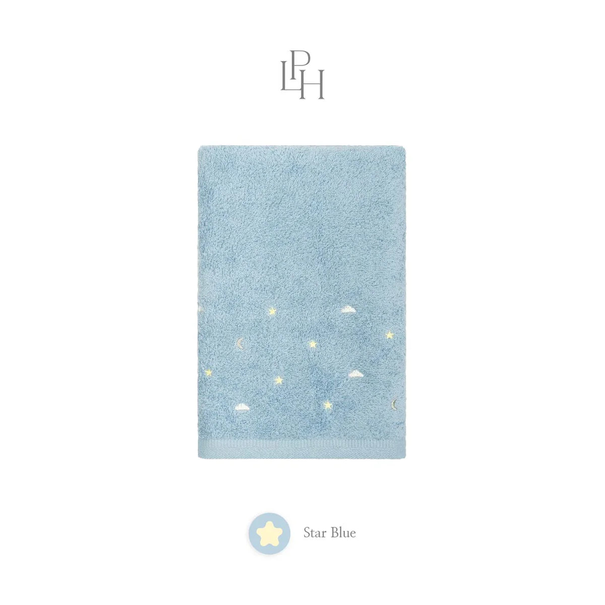 Kottn Air-Soft Baby Towel by Little Palmerhaus - Cloud Series with Embroidery Design