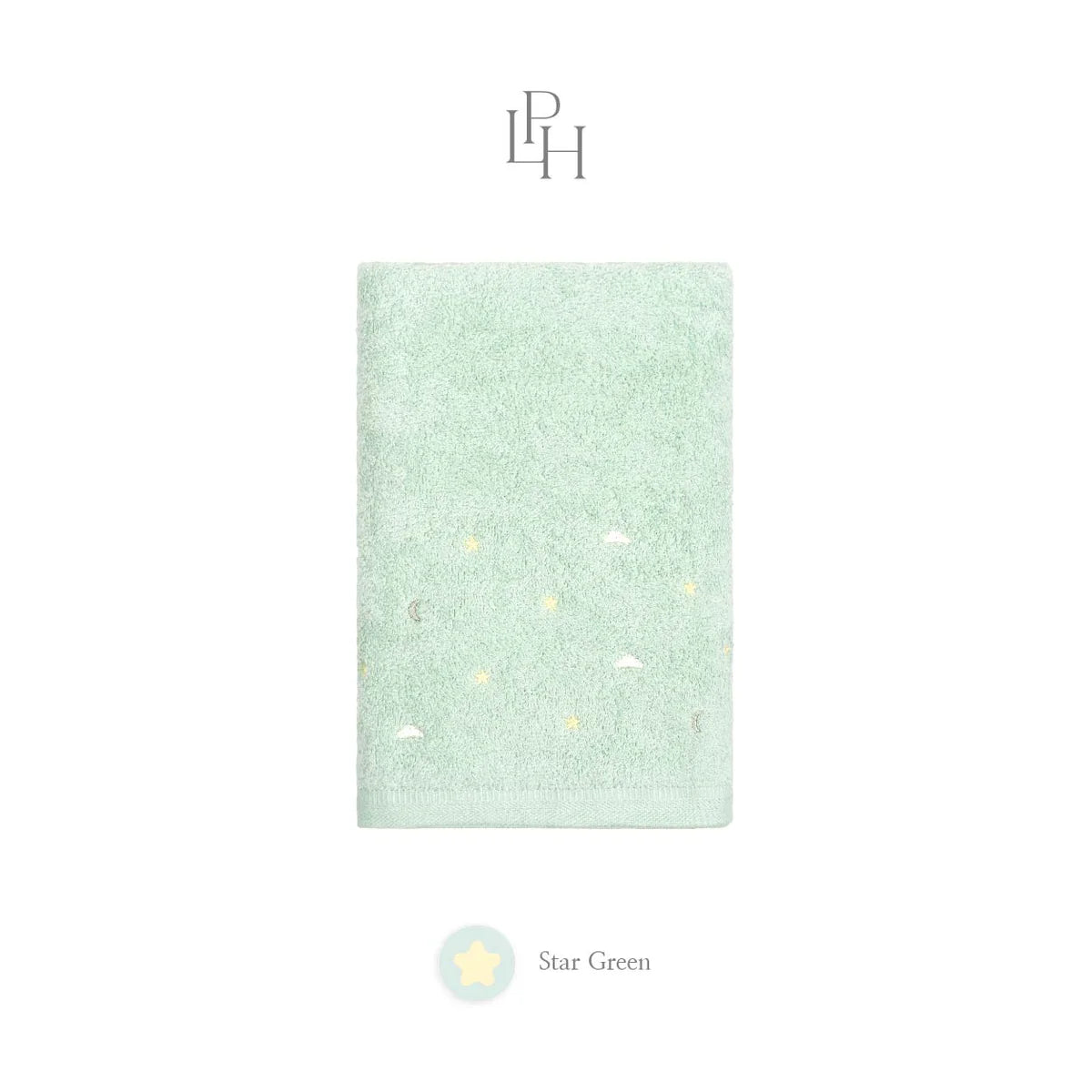 Kottn Air-Soft Baby Towel by Little Palmerhaus - Cloud Series with Embroidery Design