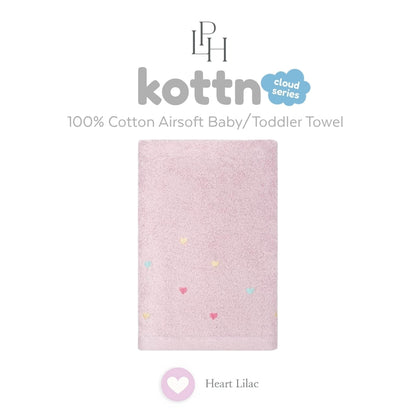 Kottn Air-Soft Baby Towel by Little Palmerhaus - Cloud Series with Embroidery Design