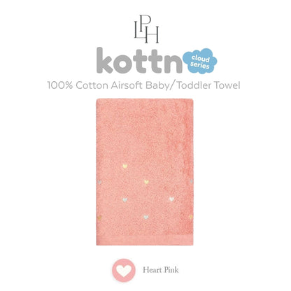 Kottn Air-Soft Baby Towel by Little Palmerhaus - Cloud Series with Embroidery Design