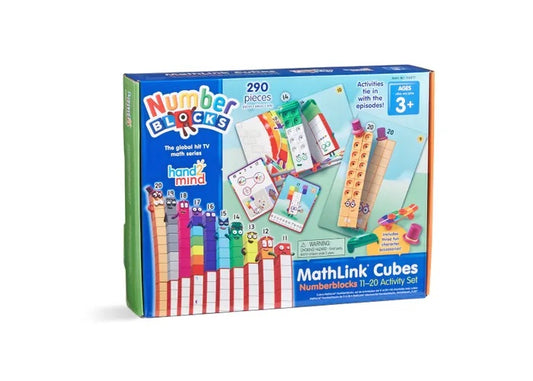 Learning Resources MathLink Cubes Numberblocks 11-20 Activity Set