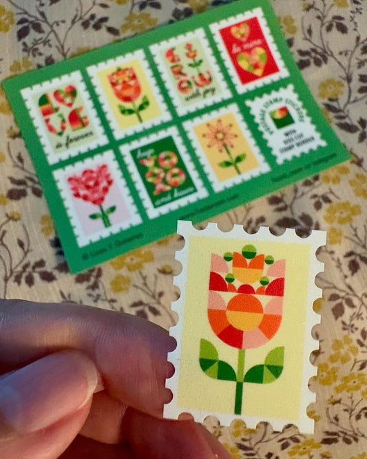 Postage Stamp Sticker Sheets