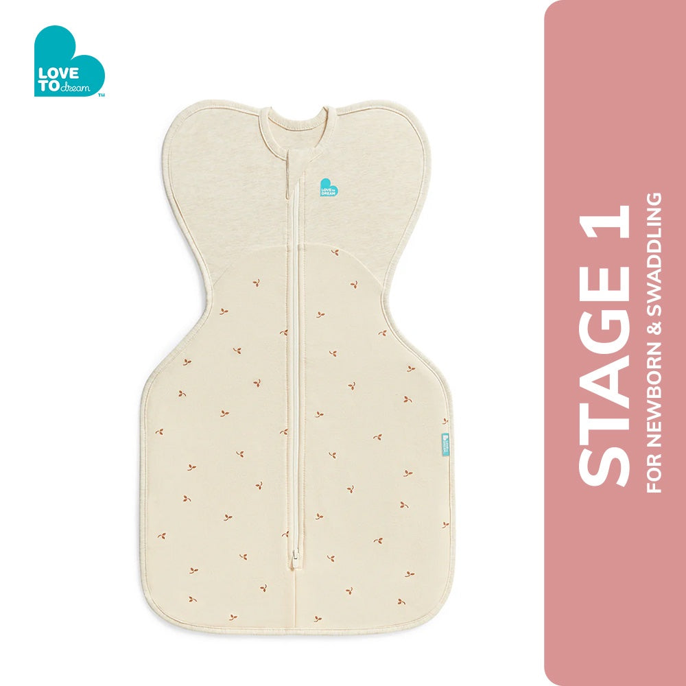 Love to Dream Swaddle Up Mild Cotton Fleece – Oatmeal Twigs