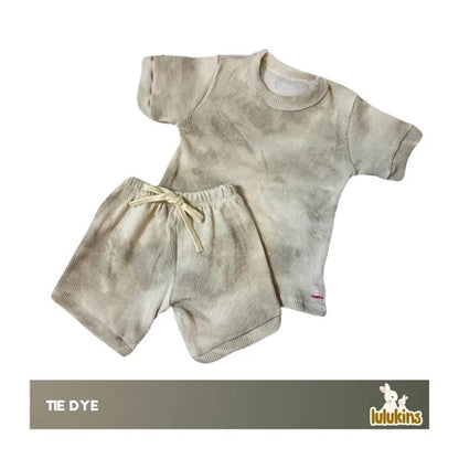 Lulukins Waffle Unisex T-Shirt and Shorts Set