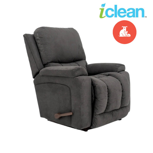 La-Z-Boy Greyson iClean Pet-Friendly Fabric Rocker Recliner