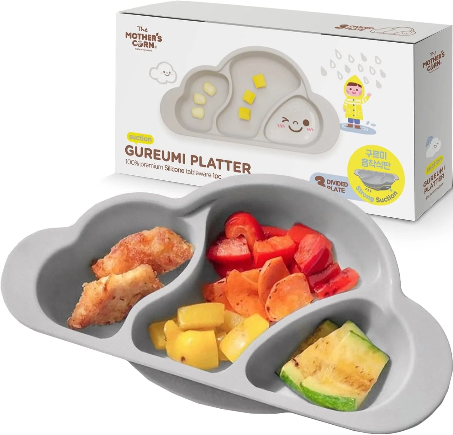 Mother's Corn Gureumi Suction Plate (3-Division)