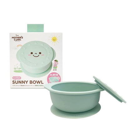 Mother's Corn Sunny Silicone Suction Bowl with Lid